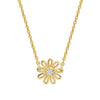 Laura Ashley Thorncliff Daisy Sterling Silver Gold Plated Necklace N4664C