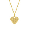 Laura Ashley Sterling Silver Gold Plated Heart Locket Necklace N4672