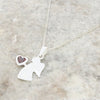 Childrens Sterling Silver January Birthstone Necklace NC1017/2A