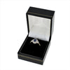 Sapphire and Diamond Cluster Ring