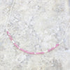 Sterling Silver Pink Tourmaline Beaded Necklace
