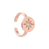 Olivia Burton North Star Disc Rose Gold Ring OBJ16CLR18