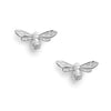 Olivia Burton Lucky Bee Silver Stud Earrings OBJAME22N