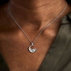 Olivia Burton Silver Celestial Moon Necklace OBJCLN34