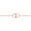 Olivia Burton Bejewelled Interlink Rose Gold Bracelet OBJCOB08