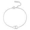 Olivia Burton Bejewelled Interlink Silver Bracelet OBJCOB09