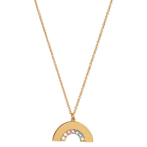 Olivia Burton Rainbow Gold Necklace OBJRBN02