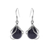 Blue Goldstone Sterling Silver Oval Drop EarringsBlue Goldstone Sterling Silver Oval Drop Earrings