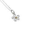 Silver Origins Summer Daisy Pendant with Chain