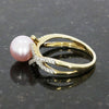9ct Yellow Gold Cultured Pearl and Diamond Ring | H&H