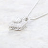 9ct White Gold 0.35cts Diamond Set Pendant and Chain Necklace