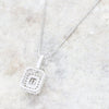 9ct White Gold 0.35cts Diamond Set Pendant and Chain Necklace