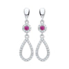 Purity Sterling Silver Cubic Zirconia Drop Earrings P3810ED-2 | H&H