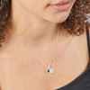 Sterling Silver May Birthstone Necklace P4594
