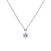 Diamonfire Sterling Silver 0.50ct Cubic Zirconia Solitaire Pendant and Chain P4610
