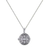 Diamonfire Sterling Silver Cubic Zirconia Round Pendant and Chain P4613