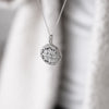 Diamonfire Sterling Silver Cubic Zirconia Round Pendant and Chain P4613
