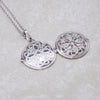 Diamonfire Sterling Silver Cubic Zirconia Round Medallion Philigree Locket and Chain P4613