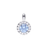 Diamonfire Sterling Silver Sky Blue Cubic Zirconia Pendant and Chain P4780