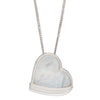 Fiorelli Silver Mother of Pearl Heart Necklace P5027C
