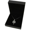 Ladies 9ct White Gold 0.62cts Diamond Pendant and Chain P51 | H&H