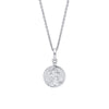 D for Diamond Sterling Silver Childrens St. Christopher and Chain P5564