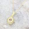 18ct Yellow Gold 1.27ct Ruby and 0.26ct Diamond Cluster Pendant and Chain