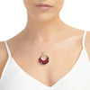 Shrieking Violet Real Flower Poppy Silver Pendant PP12