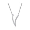 Purity Sterling Silver Cubic Zirconia Necklace PUR3852N | H&H