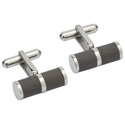 Unique Stainless Steel Mens Cufflinks QC-212 | H&H Family Jewellers