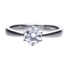 Diamonfire Sterling Silver 1.50ct Cubic Zirconia Solitaire Ring R3621