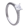 Diamonfire Sterling Silver Princess Cut Zirconia Dress Ring R3748