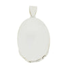 Sterling Silver Oval Plain Ladies Locket