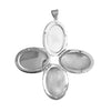 Sterling Silver Oval Plain Ladies Locket