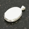 Sterling Silver Oval Plain Ladies Locket