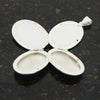 Sterling Silver Oval Plain Ladies Locket