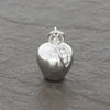 Sterling Silver Leaf on Apple Ladies Pendant and Chain