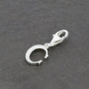 Sterling Silver Ladies Letter C Clip on Charm