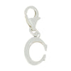 Sterling Silver Ladies Letter C Clip on Charm
