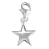 Sterling Silver Ladies Star Clip on Charm