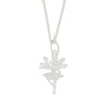 Sterling Silver Ballerina Fairy Pendant and Chain