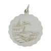 Sterling Silver Large Double Sided St Christopher Unisex Pendant R6948