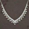 Sterling Silver Cubic Zirconia Cascade Necklet