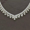 Sterling Silver Cubic Zirconia Cascade Necklet