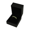 18ct Yellow Gold 0.16ct Diamond & Emerald Half Eternity Ring