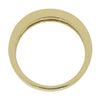 18ct Yellow Gold 0.16ct Diamond & Emerald Half Eternity Ring