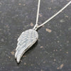 Sterling Silver Angel Wing Ladies Locket Pendant & Chain
