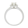 18ct White Gold 0.58ct Halo Cluster Diamond Ring | H&H Family Jewellers
