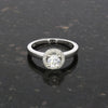 18ct White Gold 0.58ct Halo Cluster Diamond Ring | H&H Family Jewellers