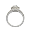 18ct White Gold 1.05ct Diamond Cluster Ring